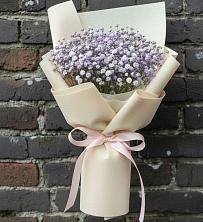 Букет цветов из:  Гипсофила в Зеленый