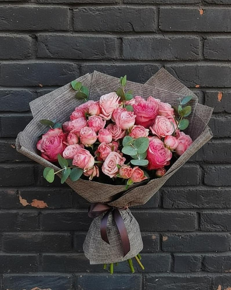 Букет цветов из: Розы в Зеленый