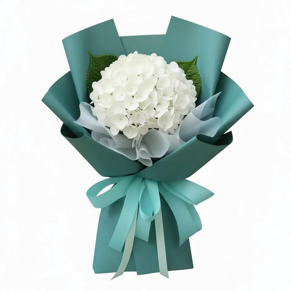 Букет цветов из: Гортензия в Зеленый