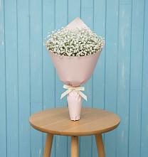 Букет цветов из:  Гипсофила в Зеленый