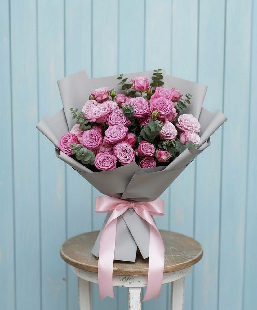 Букет цветов из: Розы в Зеленый