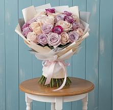 Букет цветов из:  Розы в Зеленый