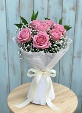 Букет цветов из:  Розы в Зеленый