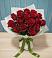Букет Красные розы в Зеленый