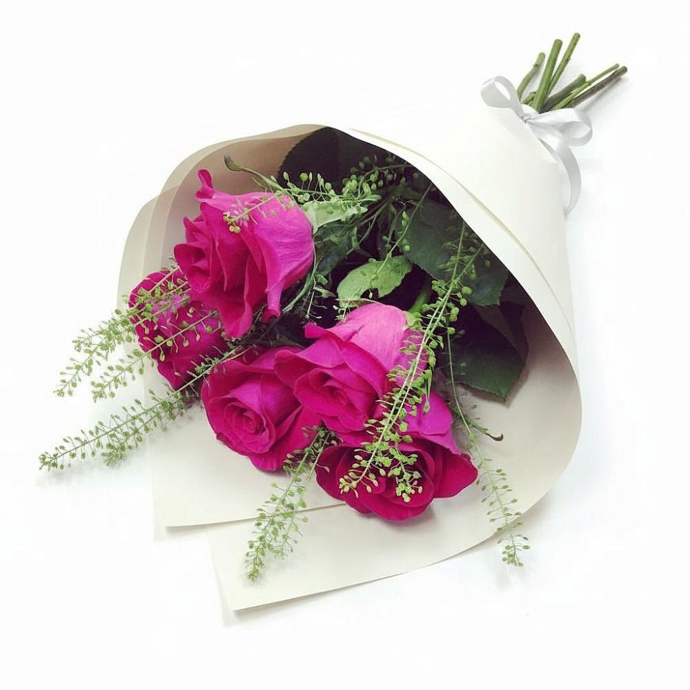 Букет цветов из: Розы в Зеленый