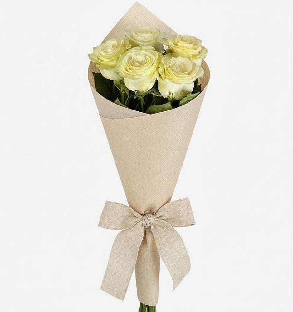 Букет цветов из: Розы в Зеленый