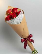 Букет цветов из:  Розы в Зеленый