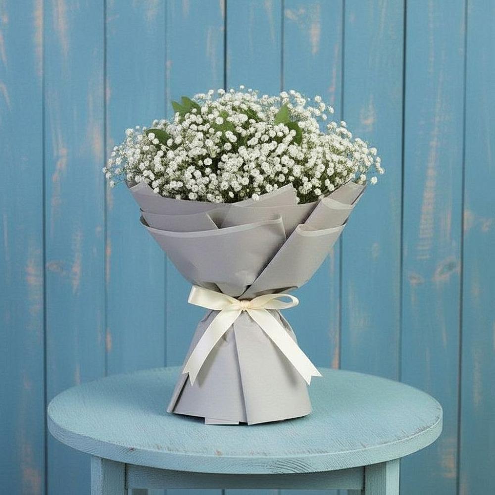 Букет цветов из: Гипсофила в Зеленый