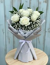 Букет цветов из:  Розы #REPLACE_PRED# Зеленый