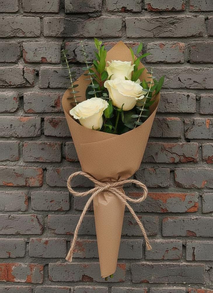 Букет цветов из: Розы в Зеленый