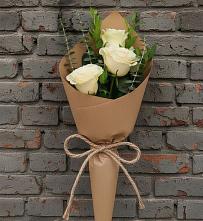 Букет цветов из:  Розы в Зеленый