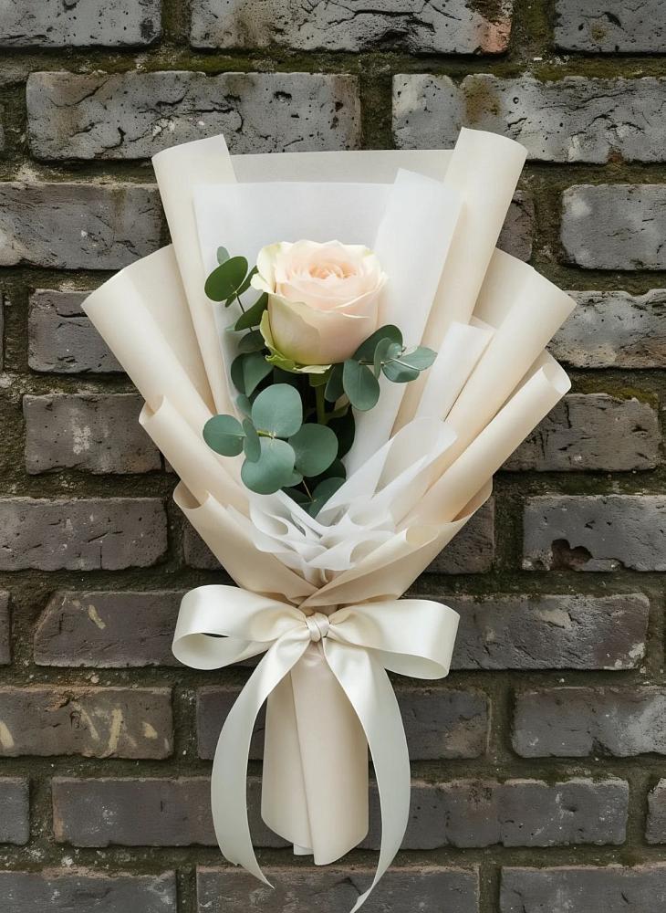 Букет цветов из: Розы в Зеленый