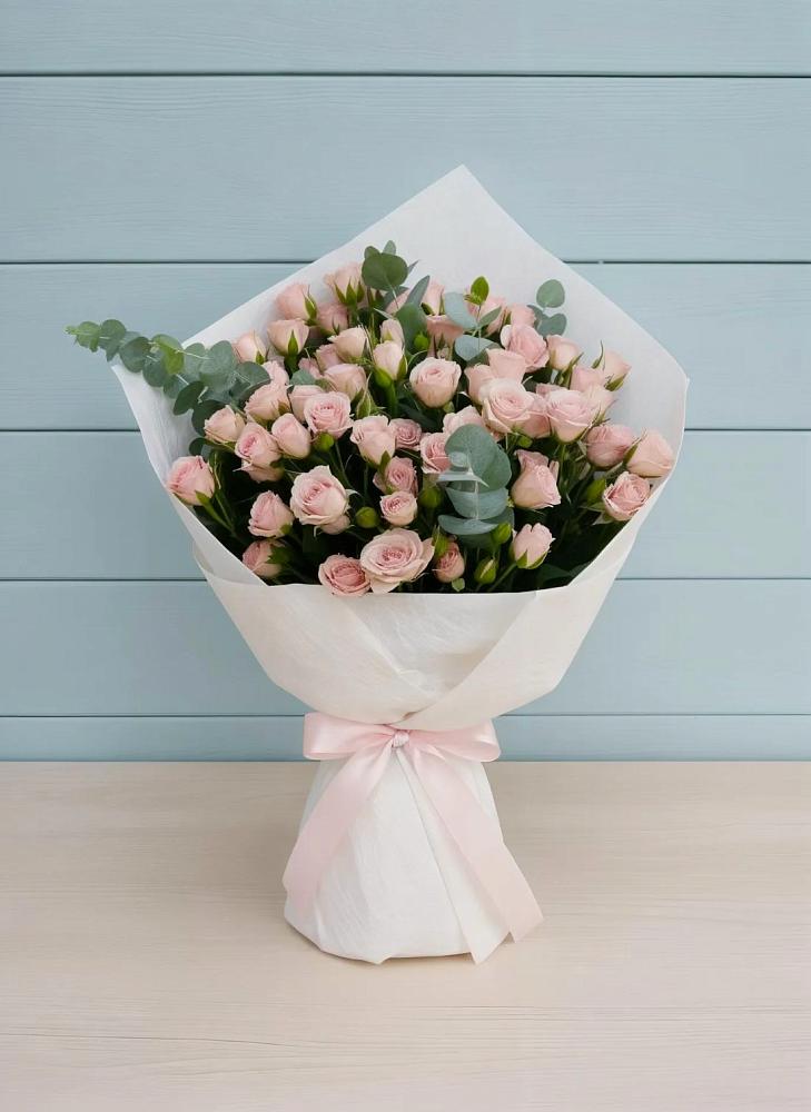 Букет цветов из: Розы в Зеленый