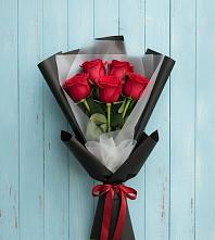 Букет цветов из:  Розы в Зеленый