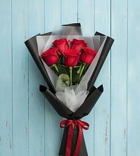 Букет цветов из:  Розы в Зеленый