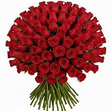 Букет Красные розы Чери Лав в Зеленый