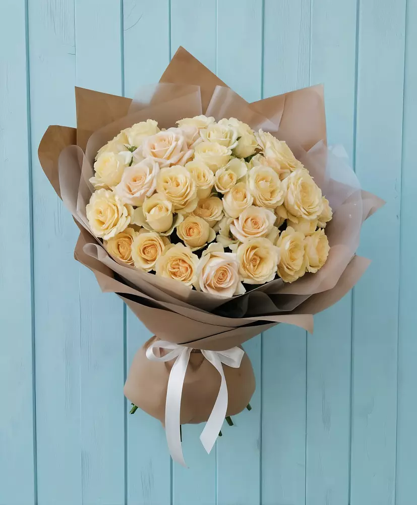 Букет Кремовое облако в Зеленый