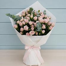 Букет цветов из:  Розы в Зеленый