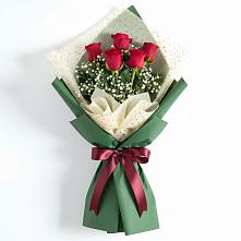 Букет цветов из:  Розы в Зеленый