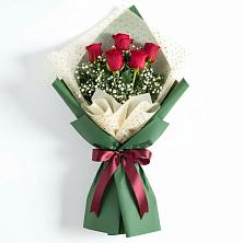 Букет цветов из:  Розы в Зеленый