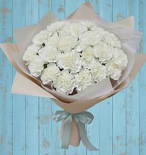 Букет цветов из:  Гвоздики в Зеленый