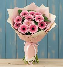 Букет цветов из:  Герберы в Зеленый