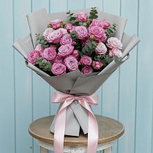 Букет цветов из:  Розы в Зеленый